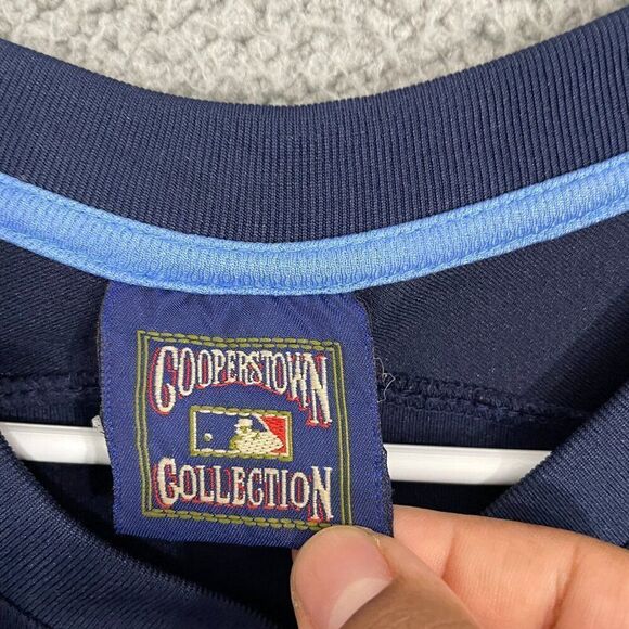Minnesota Twins Cooperstown Collection Jersey Men XL Blue MLB Embroidered Patch - Picture 6 of 12